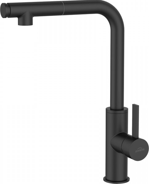 Miscelatore per lavello, alto Miscelatore per lavello, nero opaco, PRETO, rotondo 36,8 cm