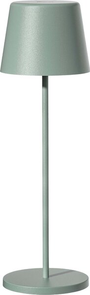 KELLY OLIVE Lampada da tavolo a batteria dimmerabile a LED bianchi in alluminio verde H38cm
