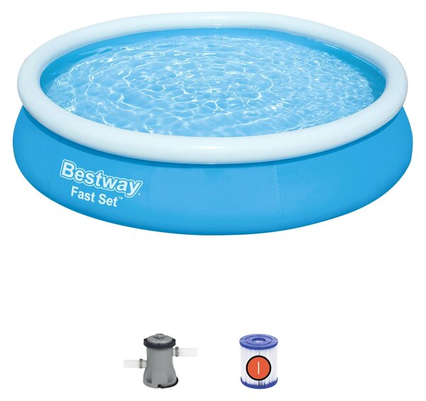 Piscina autoportante con anello fast set tonda 366x76 cm Bestway 57274