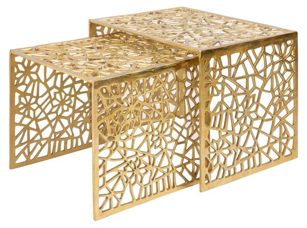 Tavolino da salotto dorato di design, moderno, per il soggiorno. ACQUISTA ORA