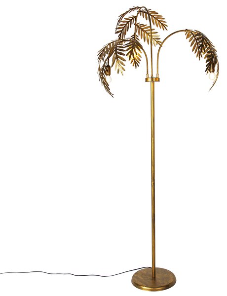 Lampada da terra smart oro 193 cm 3 luci incl. 3 Wifi P45 - Botanica