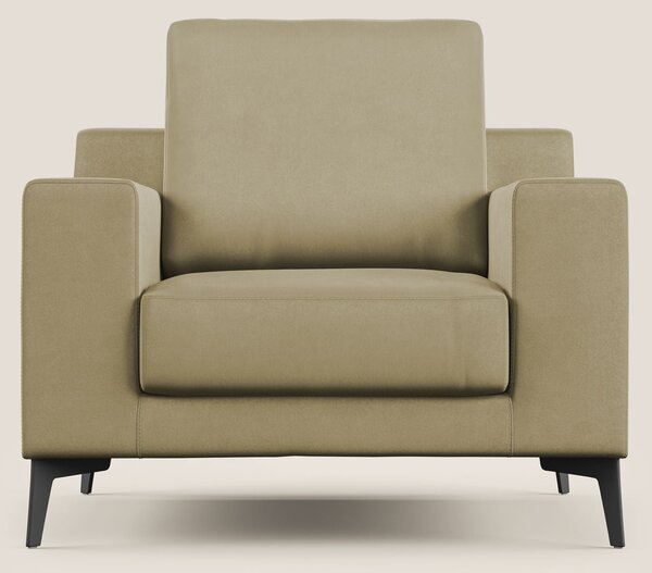 Prestige poltroncina moderna in microfibra smacchiabile T11 beige