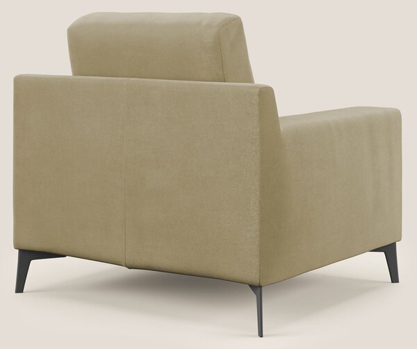 Prestige poltroncina moderna in microfibra smacchiabile T11 beige