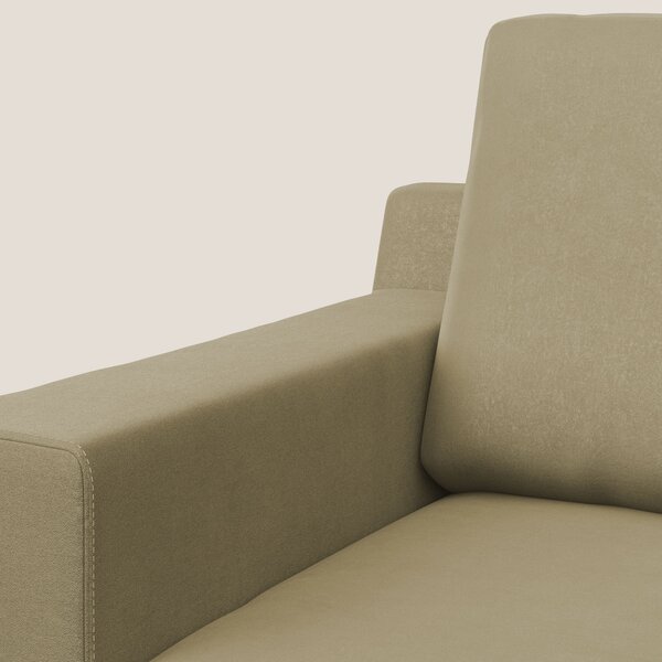 Prestige poltroncina moderna in microfibra smacchiabile T11 beige