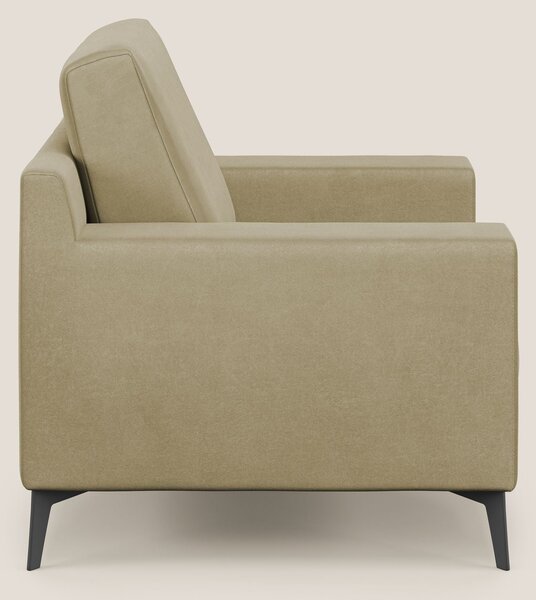 Prestige poltroncina moderna in microfibra smacchiabile T11 beige