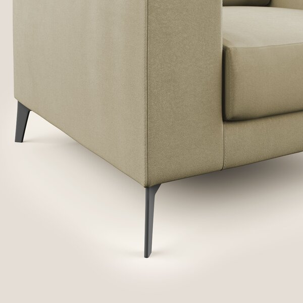 Prestige poltroncina moderna in microfibra smacchiabile T11 beige
