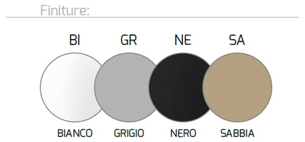 Piantana Moderna Style Metallo Nero Vetro Bianco 6 Luci Gx53