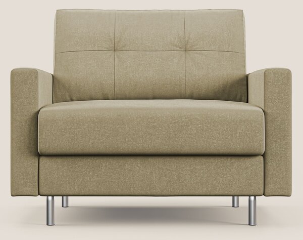 Megan poltrona letto in microfibra smacchiabile T11 beige