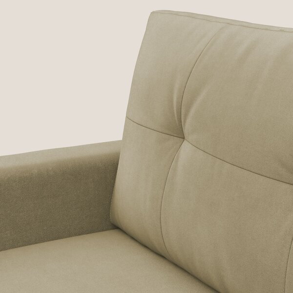 Megan poltrona letto in microfibra smacchiabile T11 beige