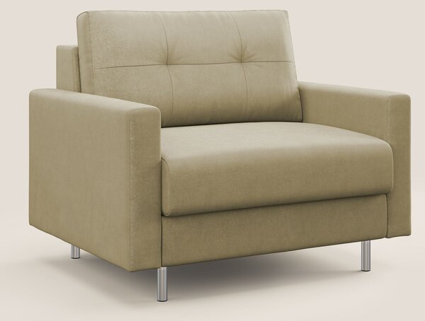 Megan poltrona letto in microfibra smacchiabile T11 beige