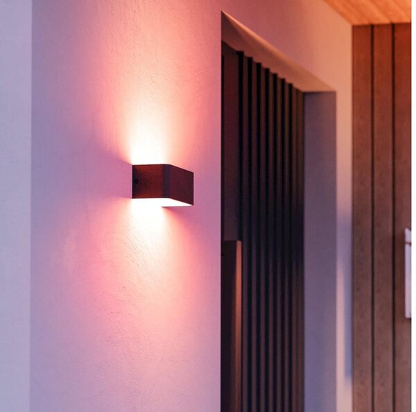 Eglo 901956 - Applique da parete per esterni LED RGBW dimmerabile SANIA-Z LED/10W/230V IP55, nero