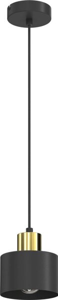 Lampada a sospensione con cavo PARKLA 1xE27/15W/230V nera