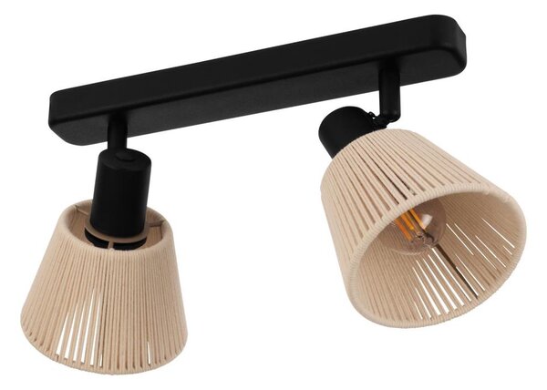 Eglo 44139 - Faretto SEAGARD 2xE14/40W/230V beige/nero