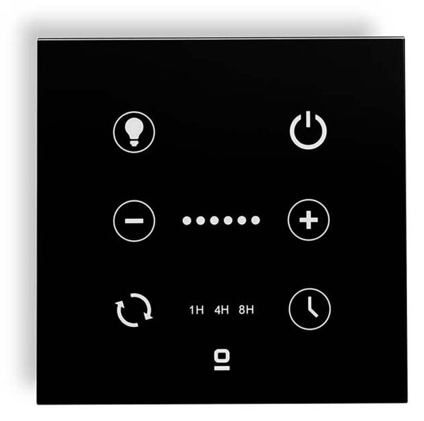 FARO 33988 - Pannello touch da parete per ventilatori da soffitto 230V nero