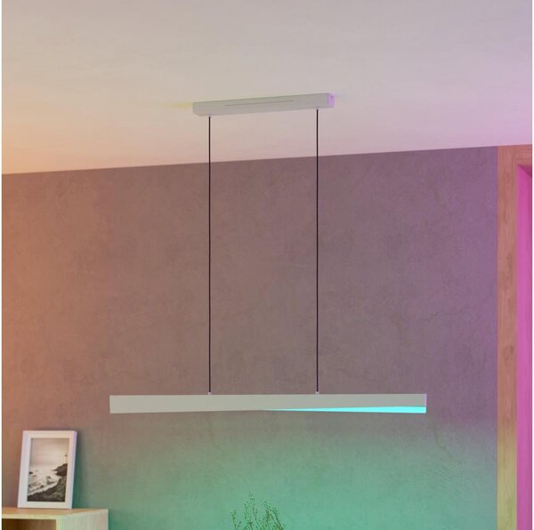 Eglo 901833 - Lampadario LED RGBW dimmerabile a sospensione con cavo BOLOGNANO-Z LED/19W/230V grigio
