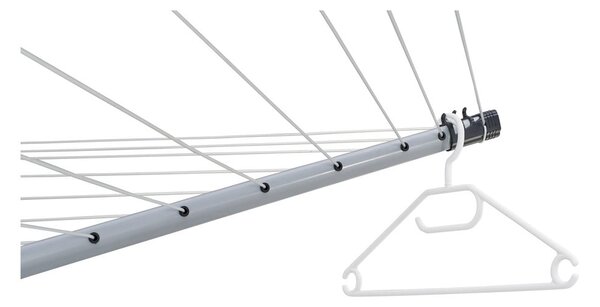Stendino da giardino argentato 50 m LinoLift 500 – LEIFHEIT