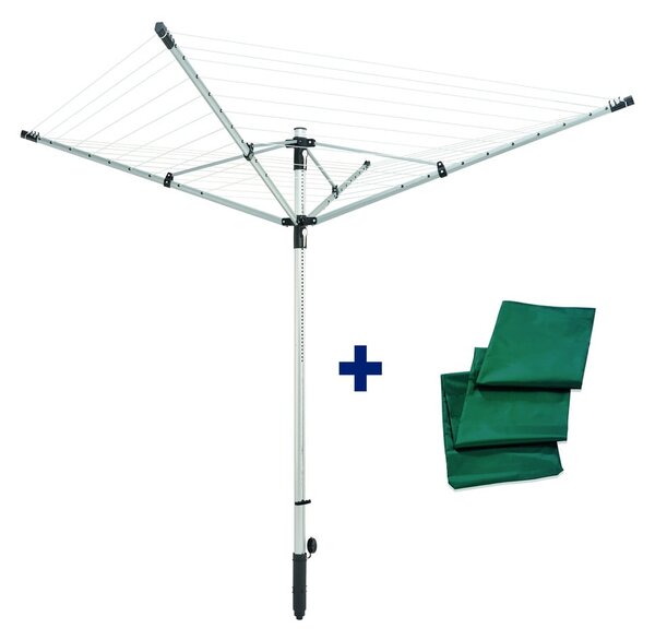 Stendino da giardino argentato 50 m LinoLift 500 – LEIFHEIT