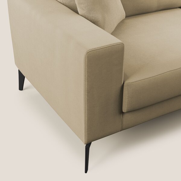 Prestige divano moderno in microfibra smacchiabile T11 beige