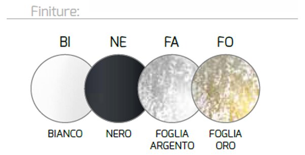 Abatjour Contemporaneo Shadow Metallo Bianco Vetro Foglia Oro 1 Luce G9