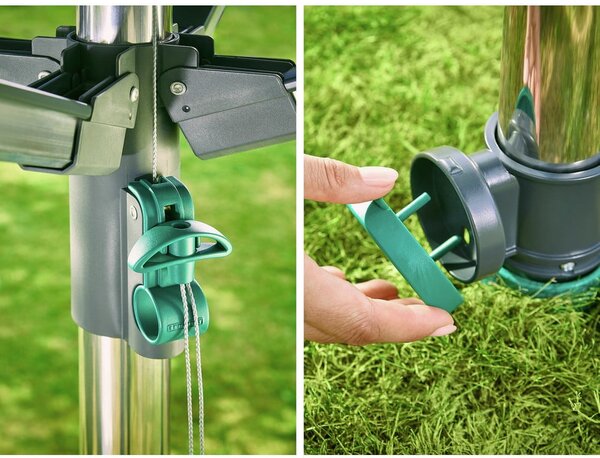 Stendino da giardino argentato 40 m LinoProtect 400 – LEIFHEIT