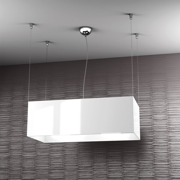 Sospensione Moderna Loft Metallo Cromo 2 Luci E27