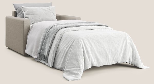 Chris poltrona letto in tessuto impermeabile T13 panna