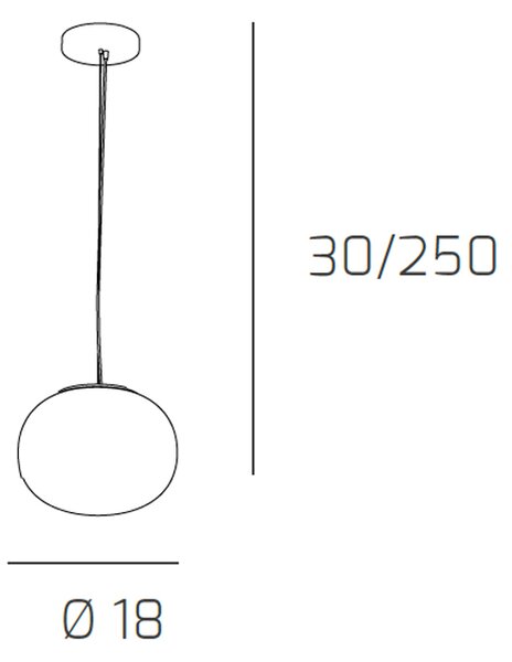 Sospensione Contemporanea Soft Metallo Cromo Vetro Acidato Opaco 1 Luce E14
