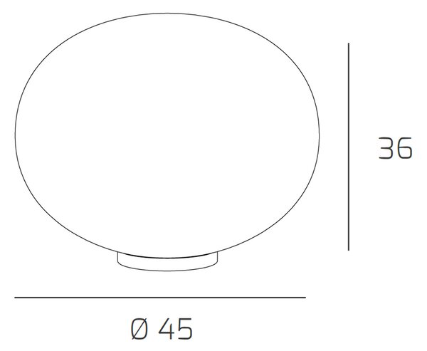 Lampada Da Scrivania Contemp Soft Metallo Cromo Vetro Acidato Opaco E27 45Cm