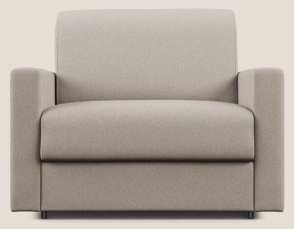 Chris poltrona letto in tessuto impermeabile T13 panna