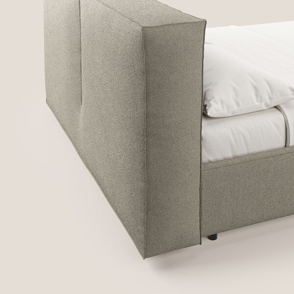 Cocoon letto imbottito contenitore sfoderabile in bouclet impermeabile