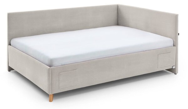 Letto da bambini con sponde beige imbottito rete non inclusa 120x200 cm Cool – Meise Möbel