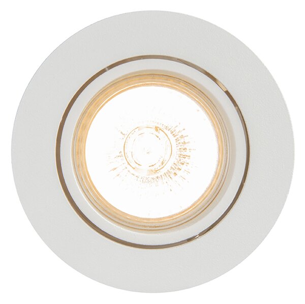 Set di 6 faretti incassati bianchi orientabili - Cisco