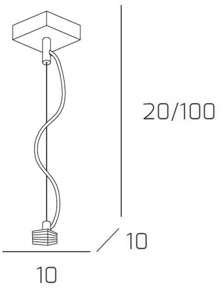 Sospensione Contemporanea Metropolitan Metallo Cromo Vetro Trasparente 1 Luce G9