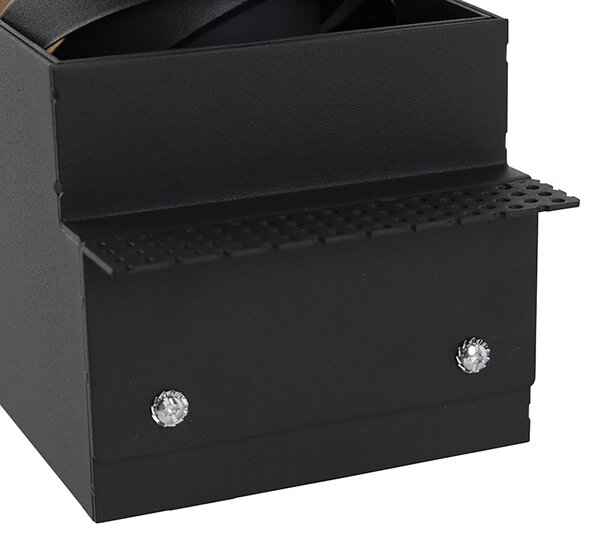 Set di 6 faretti incassati neri GU10 AR70 senza cornice - Oneon