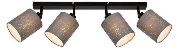 Briloner 2078-044 - Faretto SPOTLIGHT 4xE27/25W/230V grigio/nero