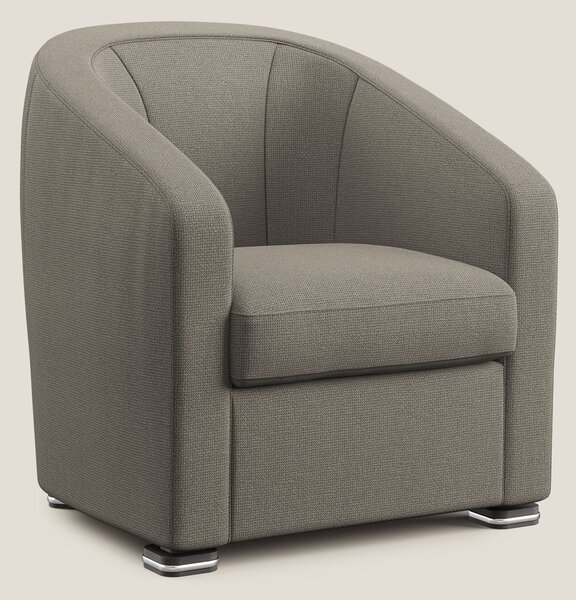 Cloe Poltroncina in tessuto smacchiabile con acqua QuickClean T08 tort