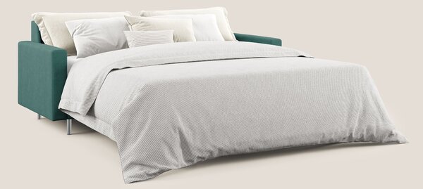 Megan divano letto matrimoniale in microfibra smacchiabile T11 petroli