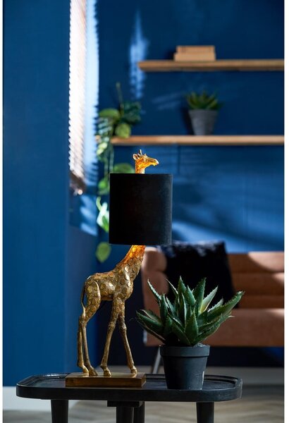 Lampada da tavolo in nero-bronzo (altezza 61 cm) Giraffe - Light & Living