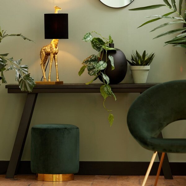Lampada da tavolo in nero-bronzo (altezza 61 cm) Giraffe - Light & Living