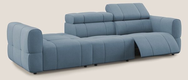 Giotto Divano con terminale e opzione relax elettrico in microfibra ef