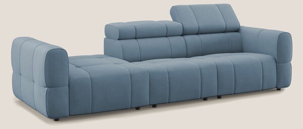 Giotto Divano con terminale e opzione relax elettrico in microfibra ef