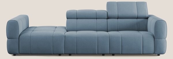 Giotto Divano con terminale e opzione relax elettrico in microfibra ef