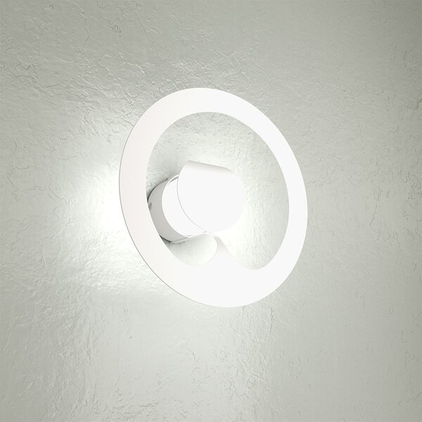 Applique Moderna Fuel Metallo Bianco 1 Luce Gx53
