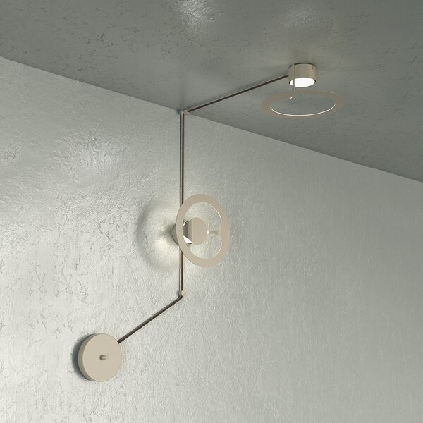 Applique Moderna Fuel Metallo Sabbia 1 Luce Gx53