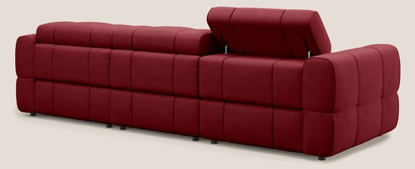 Giotto Divano modulare a 3 sedute con opzione relax elettrico in micro