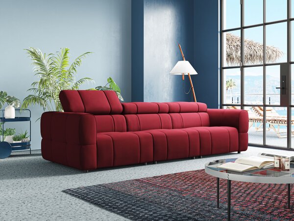 Giotto Divano modulare a 3 sedute con opzione relax elettrico in micro