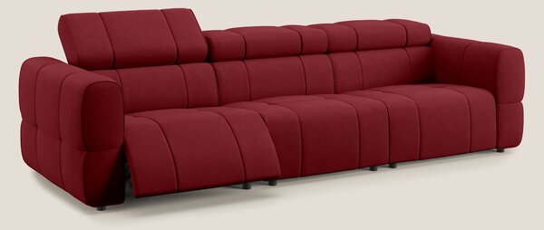 Giotto Divano modulare a 3 sedute con opzione relax elettrico in micro