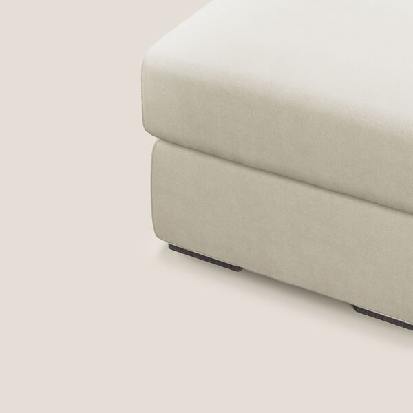 Sun pouf apribile contenitore in microfibra smacchiabile T11 panna