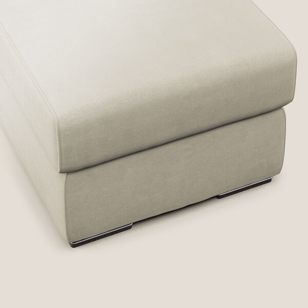 Sun pouf apribile contenitore in microfibra smacchiabile T11 panna