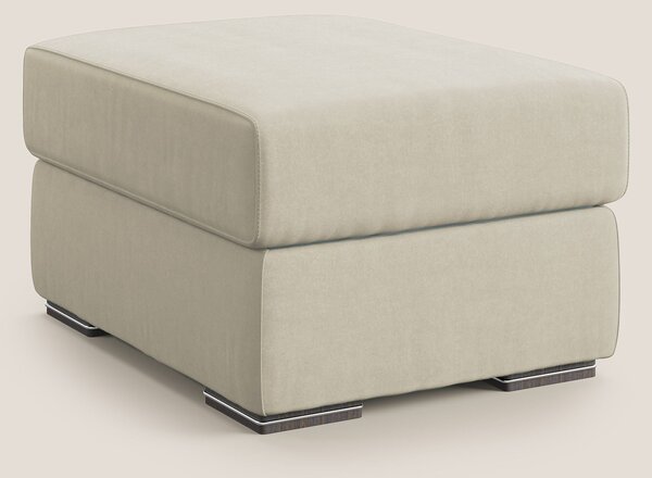 Sun pouf apribile contenitore in microfibra smacchiabile T11 panna